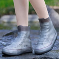 Waterproof Silicone Shoe Cover Rain Boots Non-slip Shoes Protector Qme grey M