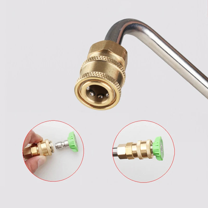 Pressure Washer Lance Extension Nozzles 4000PSI Spray Wand Power 1 4 Qme