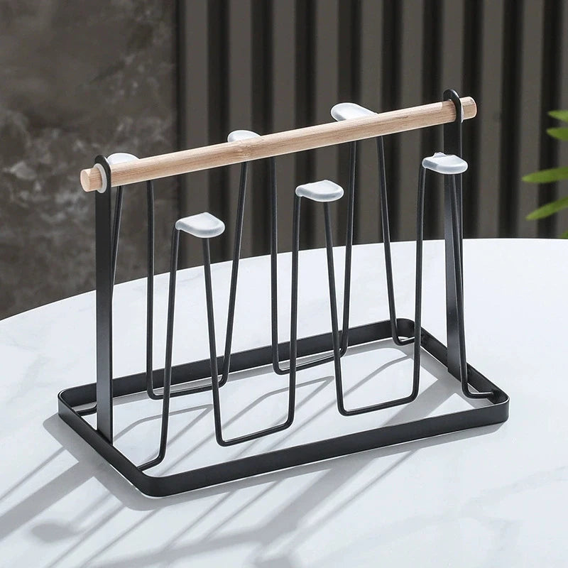 Drain Tray Mug Organizer Shelf Standing Bottle Holderhigh Durable Qme