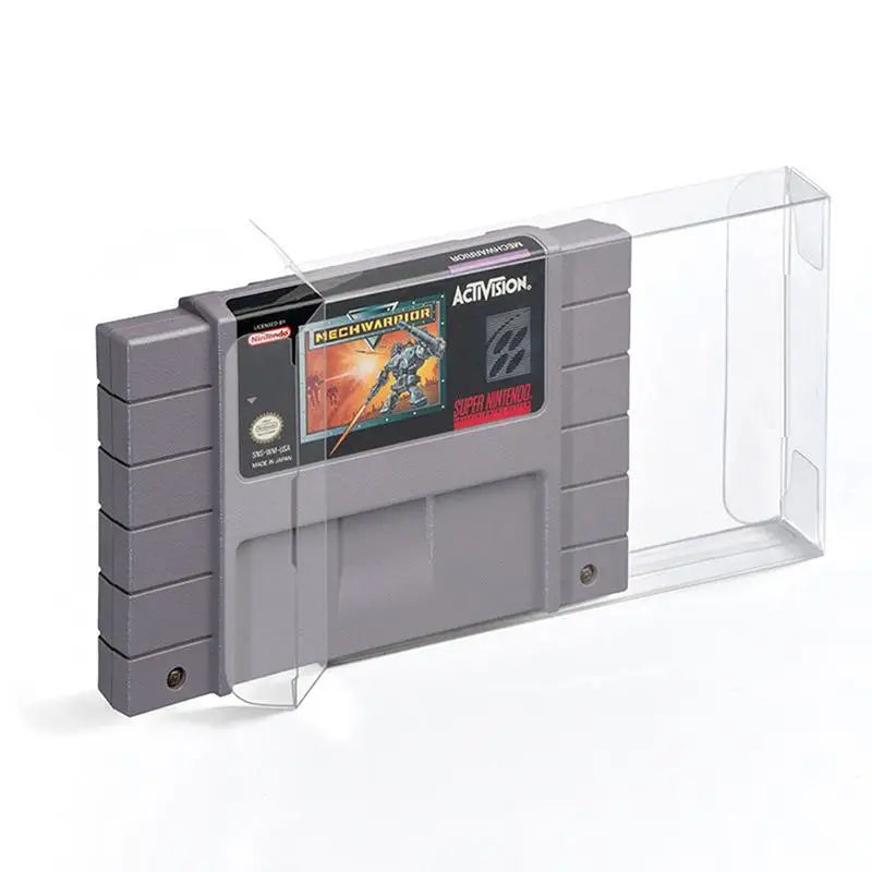 Clear PET Plastic Box Protector Case Sleeves Cover SNES N64 CIB Qme
