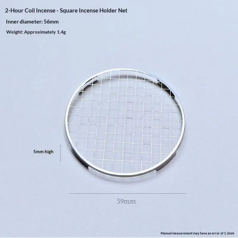 Stainless Steel Incense Holder Grid Base Incense Coil Holder Mesh Rustproof Heatproof For Home Yoga Meditation Qme A4