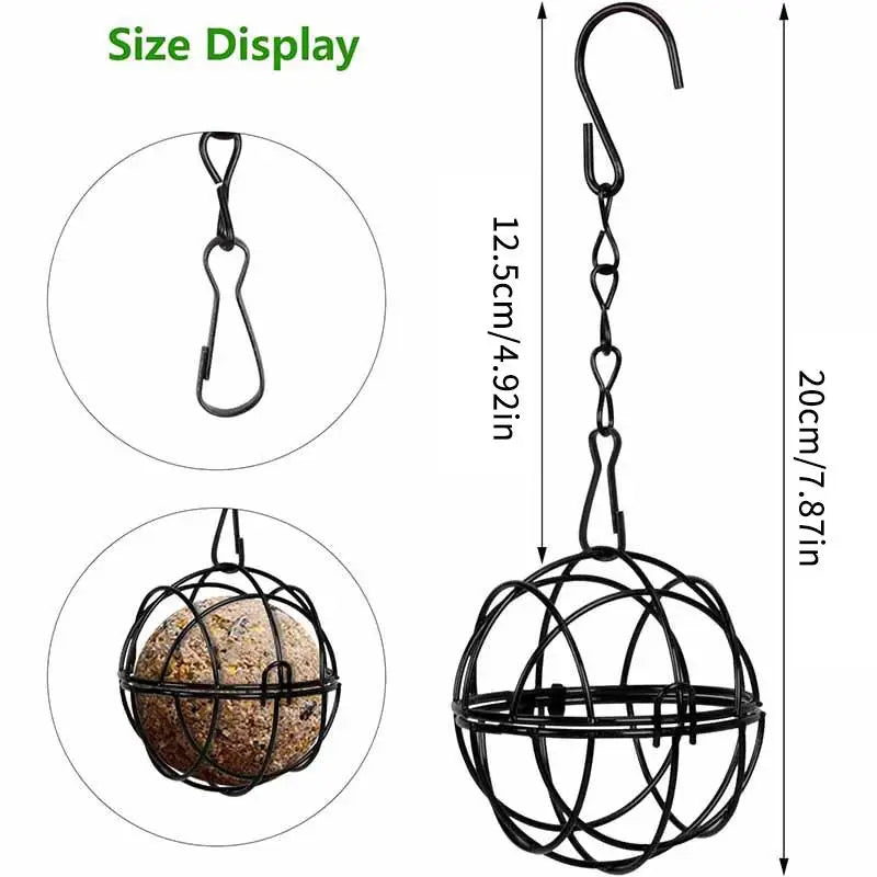 Bird Feeder Hanging Chain Squirrel Proof Outdoor Garden Birds Qme