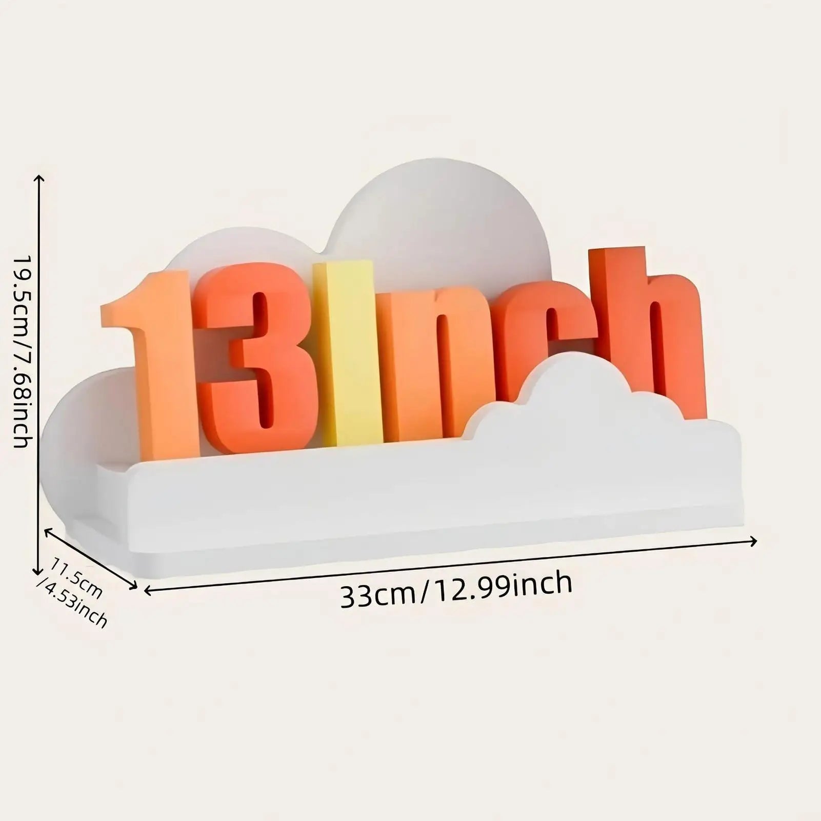 Wall Mounted Shelf 3 Aesthetic Cloud Modern Storage Floating Decor Qme