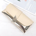 Soft Pu Leather Thick Glasses Bag Fashion Protective Case Women Men Qme Gold