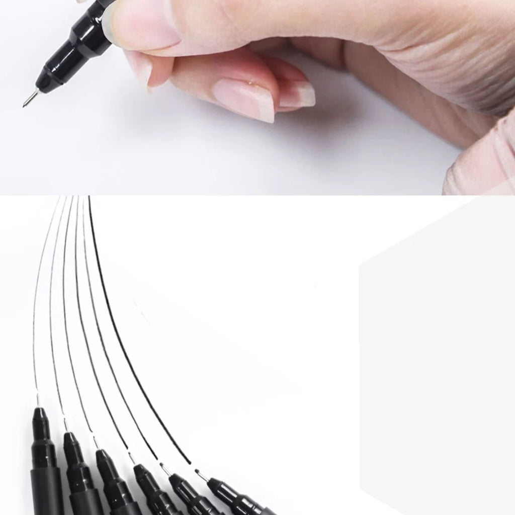 3/5PCS Multi-needle Fine Line Drawing Pen Set, Waterproof Quick-Dry Art Marker Pens for Sketching Cartoon & Drafting Design Qme