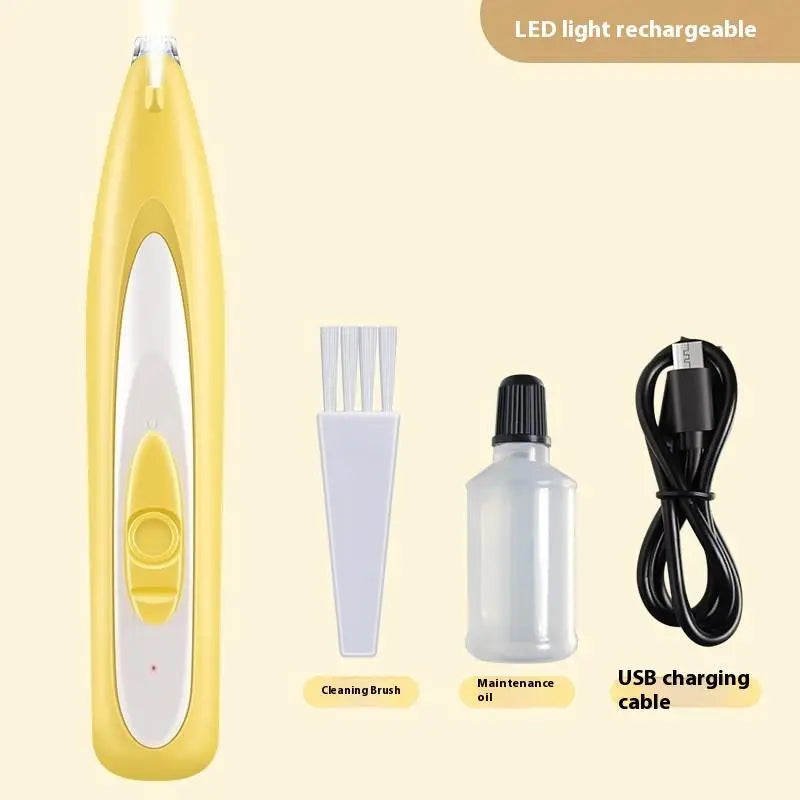 USB Rechargeable Pet Foot Grooming Razor Hair Trimmer Dog Cat Qme A8