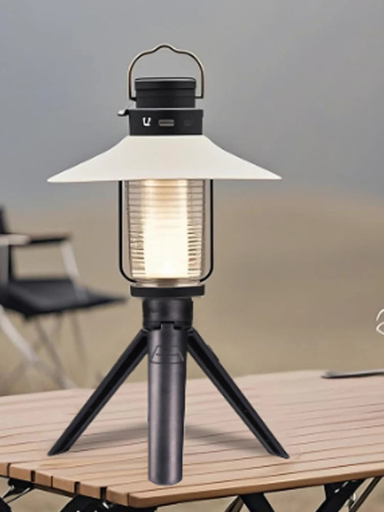 1/4 Screw Camping Lamp Bracket Lightweight Phone Tripod Holder Multi-Purpose Camping Light Tripod for Home Office Qme
