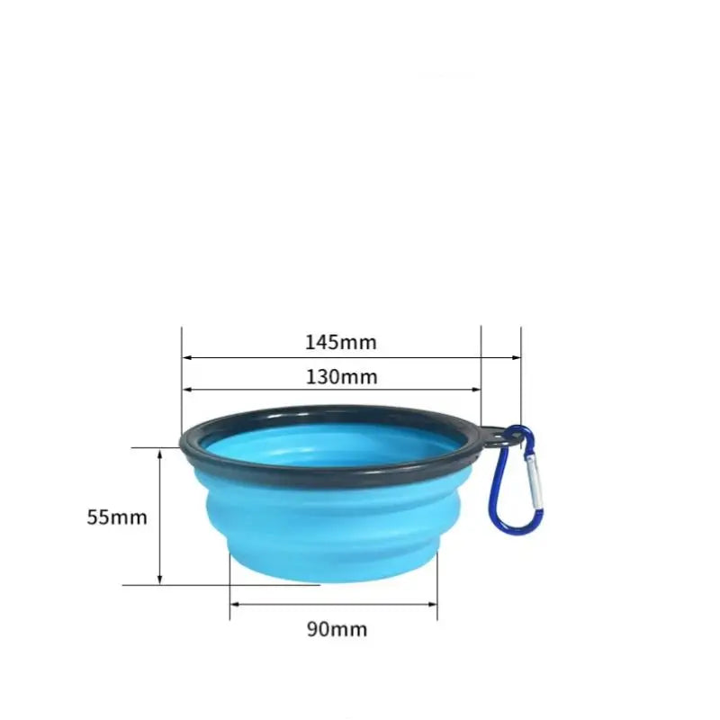 Portable Puppy Food Container Feeder Dish Bowl Pet Supplies Qme