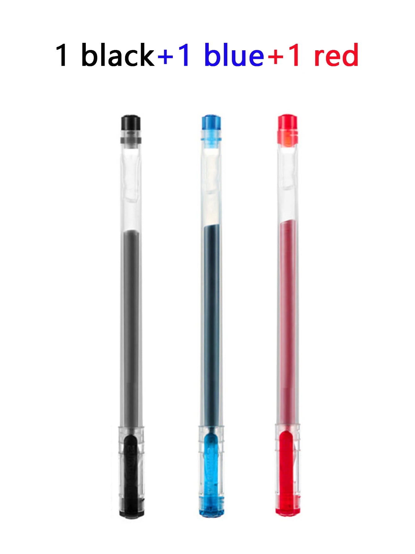 3/10pcs/mix Diamond tip Gel Pen,0.38mm Large-capacity Black/Blue/Red ink Exam Signing Writing School Office Supplie Stationery Qme 3 Pcs mix
