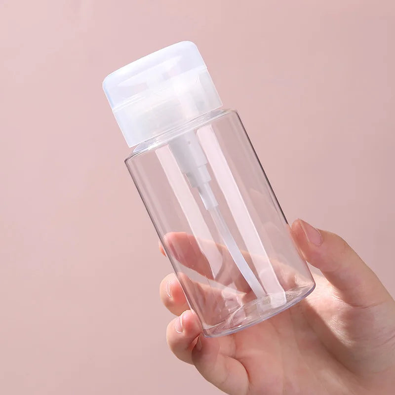 120- Nail Refillable Bottles Empty Press Pump Dispenser Art Polish Qme 200ML China Mainland