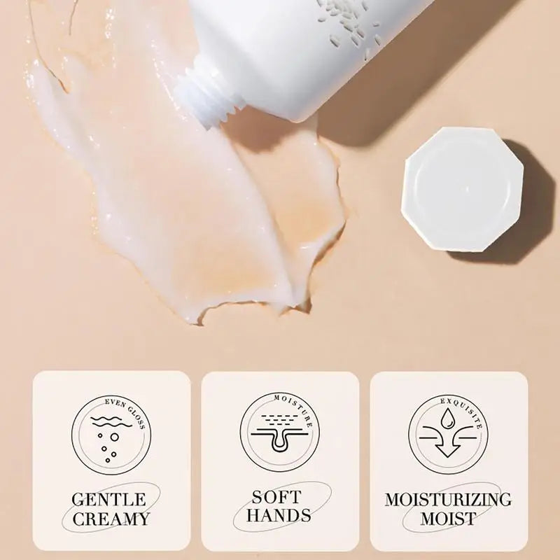 Rice Raw Pulp Hand Cream Rejuvenating Hydration Nourishing Qme
