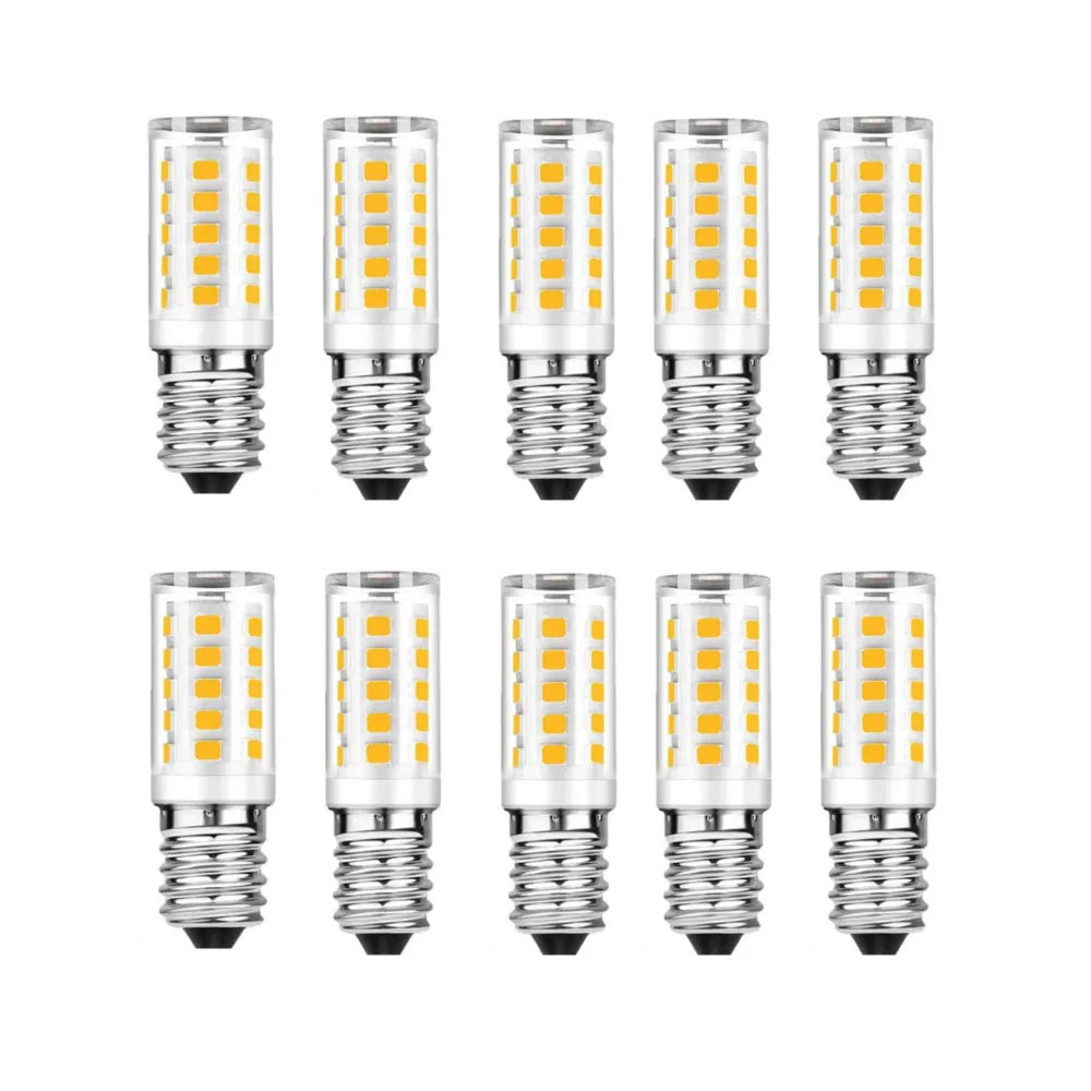 10Pcs E14 LED Lamp AC 220V 5W Ceramic SMD2835 LED Bulb Warm/Cool White LED Spotlight replace Halogen E14 LED light wholesale Qme