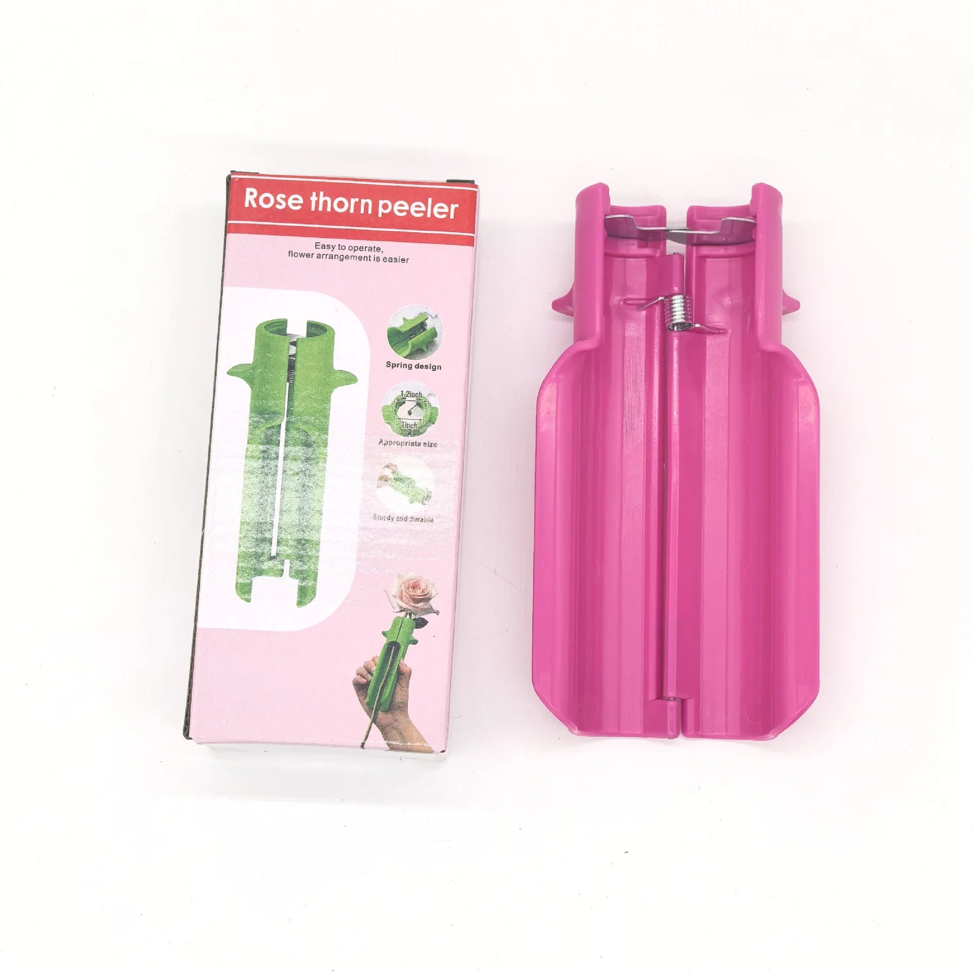 Multi-purpose Rose Thorn Remover Professional Home Use Fast Stripping Qme Pink