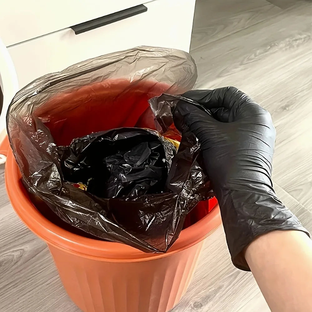 50/100Pcs Disposable Nitrile Gloves,Durable Household Cleaning Gloves,Garden Planting and Digging Non-slip Dirt-resistant Gloves Qme