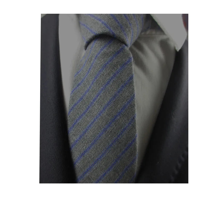 Fashion Mens Necktie Solid Wool Ties Jacquard Woven Ascot Navy Blue Qme COLOR17