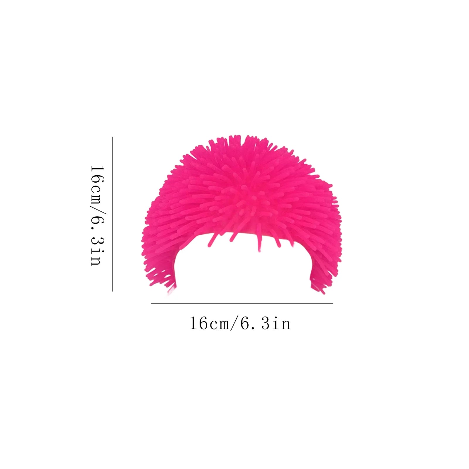 Colorful TPR Soft Rubber Long Hair Headband Famous Party Performance Hair Accessories Parent-child Interactive Game Props Qme