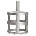 A02F-Lawn Sprinkler Cutter 2.75", For 1/2" Cordless Drill Compatible, Stainless Steel Sprinkler Head Grass Trimmer Tool Qme Silver