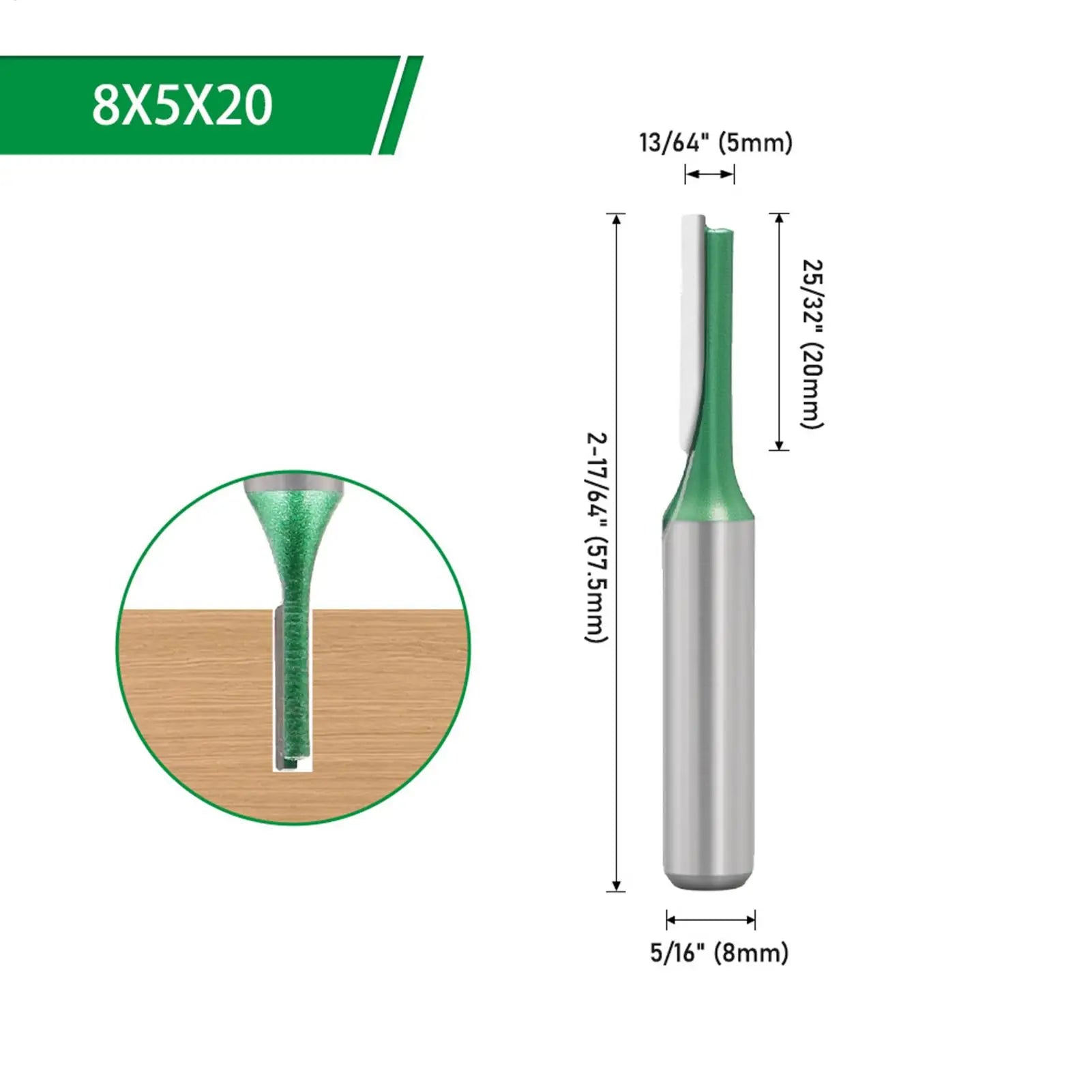 Straight Router Bits Woodworking Shank Diameter Engraving Tool Bit Qme