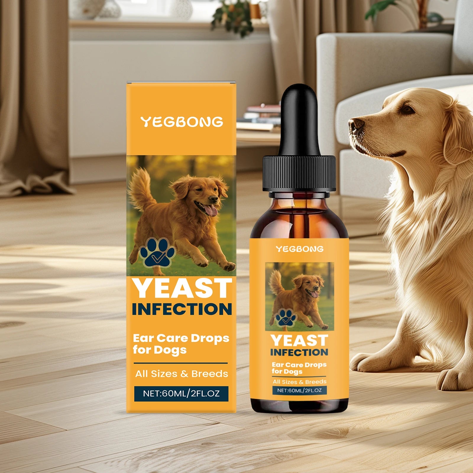 Dogs Ear Care Drops Effectively Removing Earwax Eliminating Odor Relieving Ear Itching Discomfort Gentle Formula Pet Ear Cleaner Qme