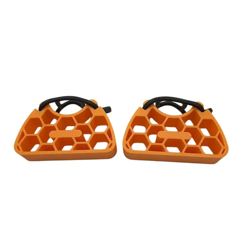 2Pcs Bike Handlebar Repair Stand, Non-Slip Handle Support Bracket For MTB,Bicycle Handlebar Clip-On Stabilizer Cycling Accessory Qme orange 2pcs