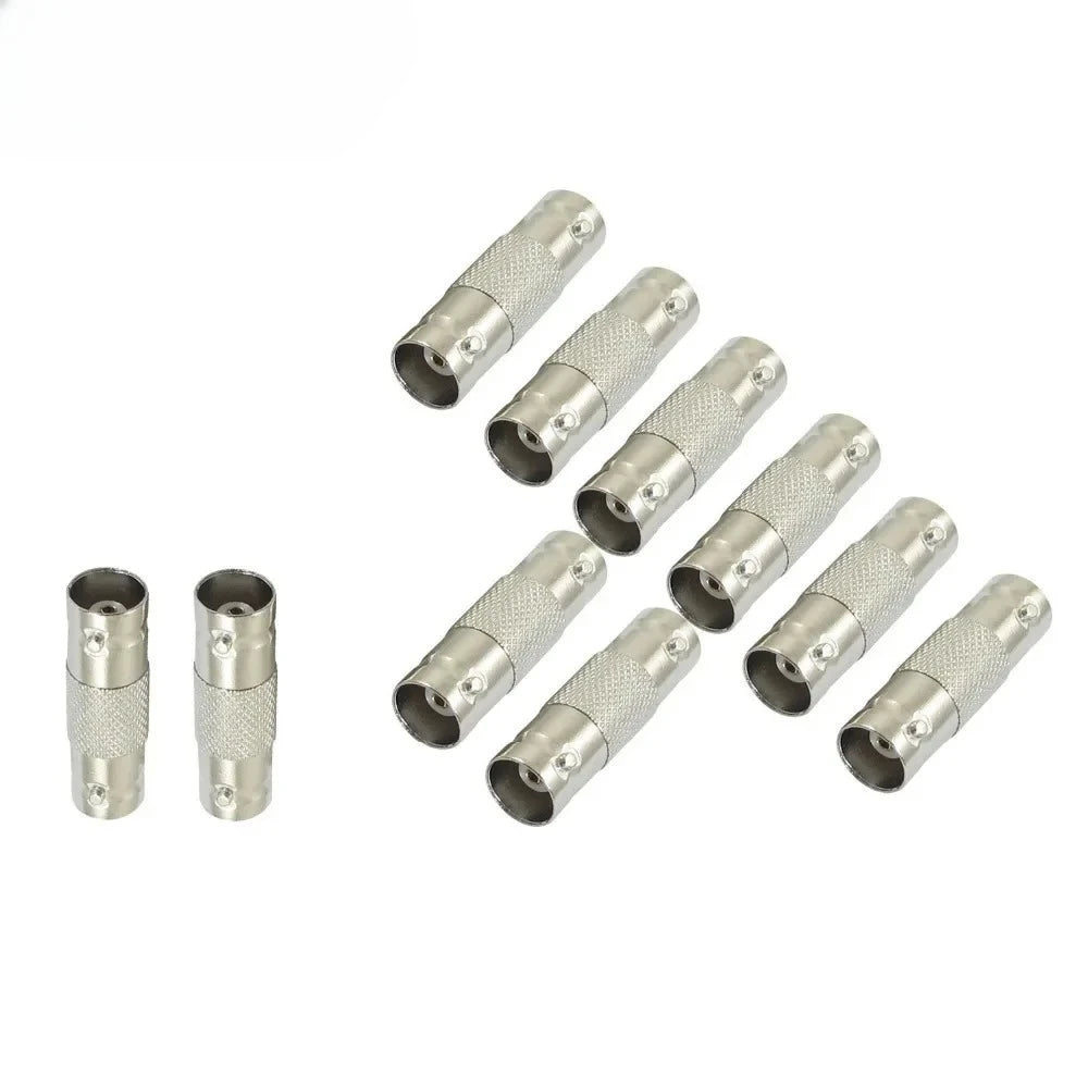 50pcs BNC Female To Female Inline Coupler Coax BNC Connector Extender For CCTV Camera Security Video Surveillance System Qme