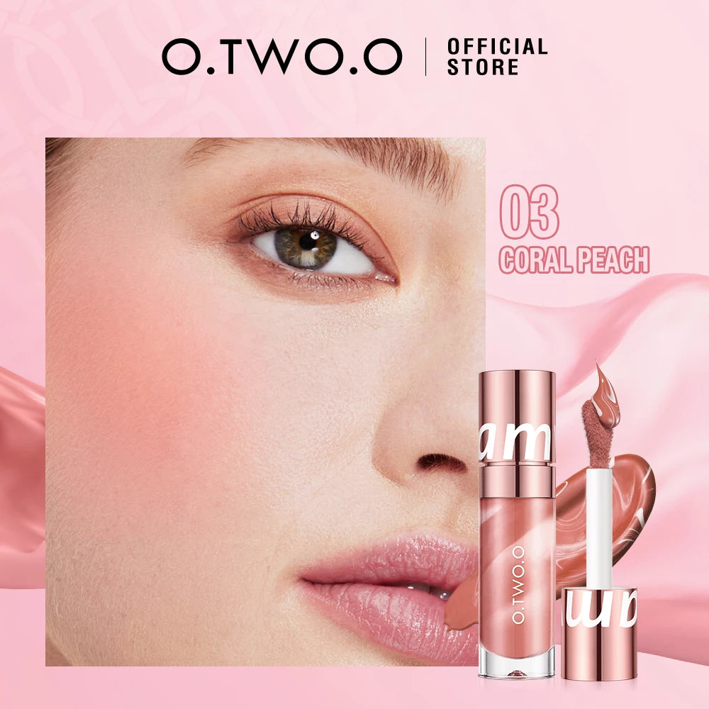 O TWO Liquid Blush Face Blusher Moisturizing Long Lasting Natural Qme 04 Wild Rose China Mainland