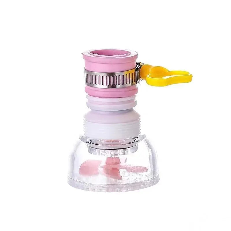 Kitchen Anti-Splashing Faucet Can Rotate Extend The Filter Home Universal Water Faucet Multifunction Wash Basin Shower Faucet Qme Pink