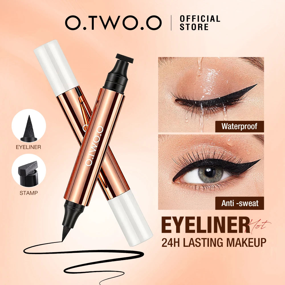 O TWO Black Eyeliner Stamp Liquid Pen Waterproof Fast-dry Qme Black Eyelinet Stamp China Mainland