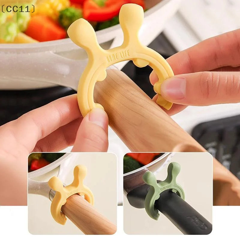 CC11Multifunctional Deer Ear Spatula Holder Anti Scalding Overflow Qme