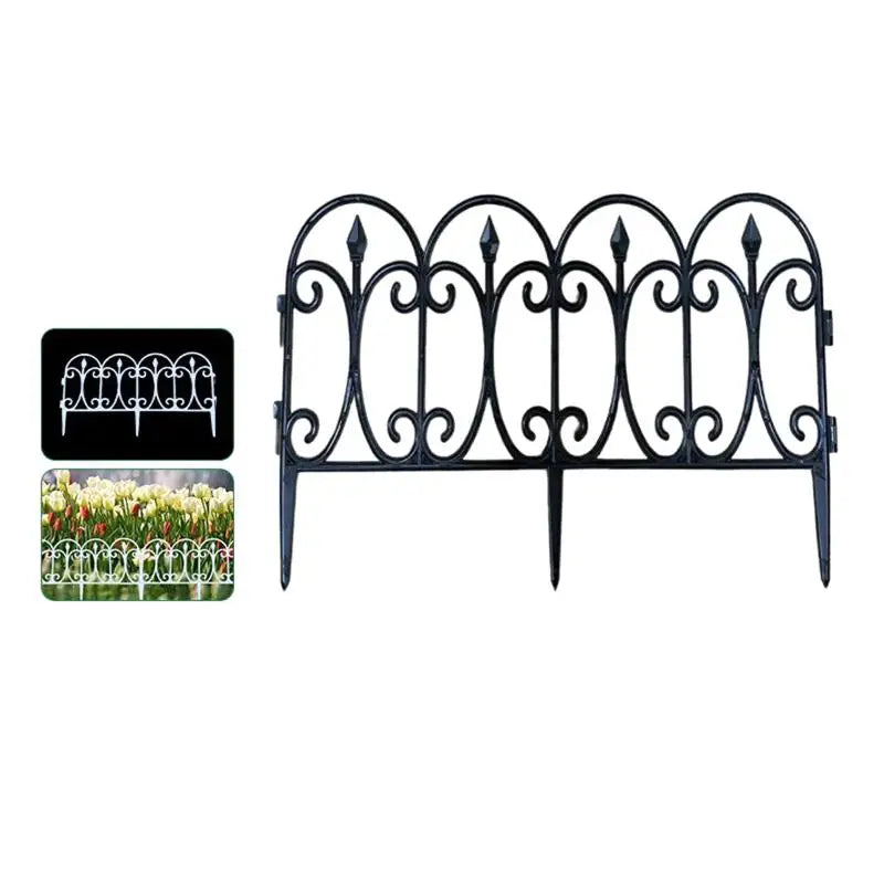 Folding Patio Fences Flower Bed Fencing Barrier Decorative Garden Qme