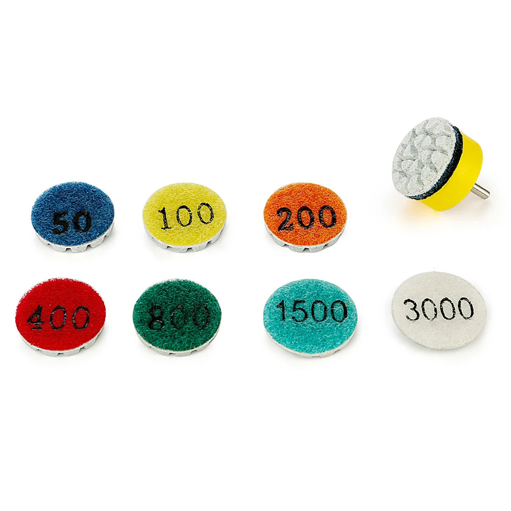 1pcs 1 Inch Polishing Pad Wet Dry Buffer Grinding Disc For Marble Granite Concrete Power Tools Accessories Qme