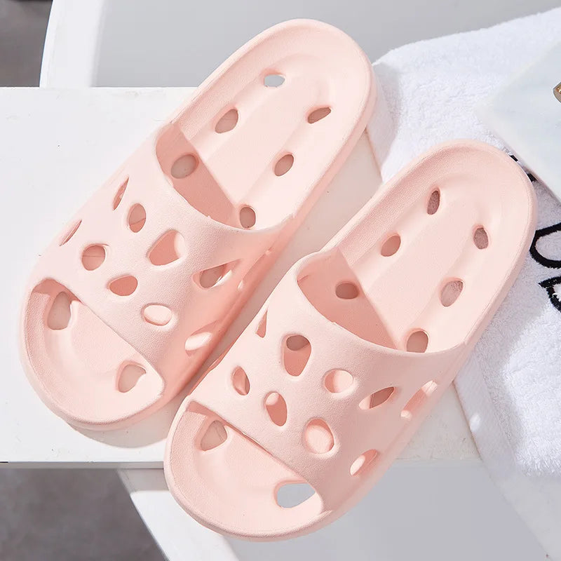 Thick Platform Pillow Bathroom Home Slippers Women Fashion Soft Sole