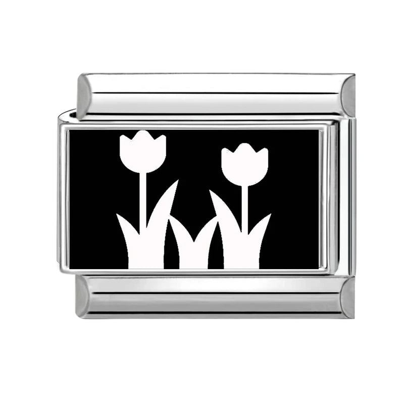 2026 Wholesale Cute LOVE Black Series Charm Bracelet Fit Stainless