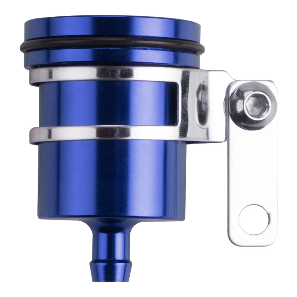 Aluminum Alloy Rear Front Clutch Tank Oil Fluid Cup Motorcycle Brake Cylinder Fluid Reservoir Motorcycle Clutch Tank Cylinder Qme Blue