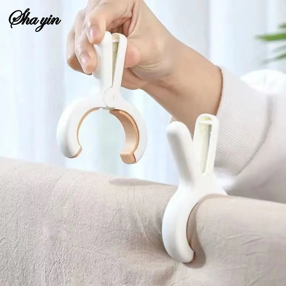 12/24PCS Windproof Clip For Hanging Quilts, Anti-Slip Clothes Drying Hook Quilt Clip Without Marks Clothes Drying Fixator Hanger Qme