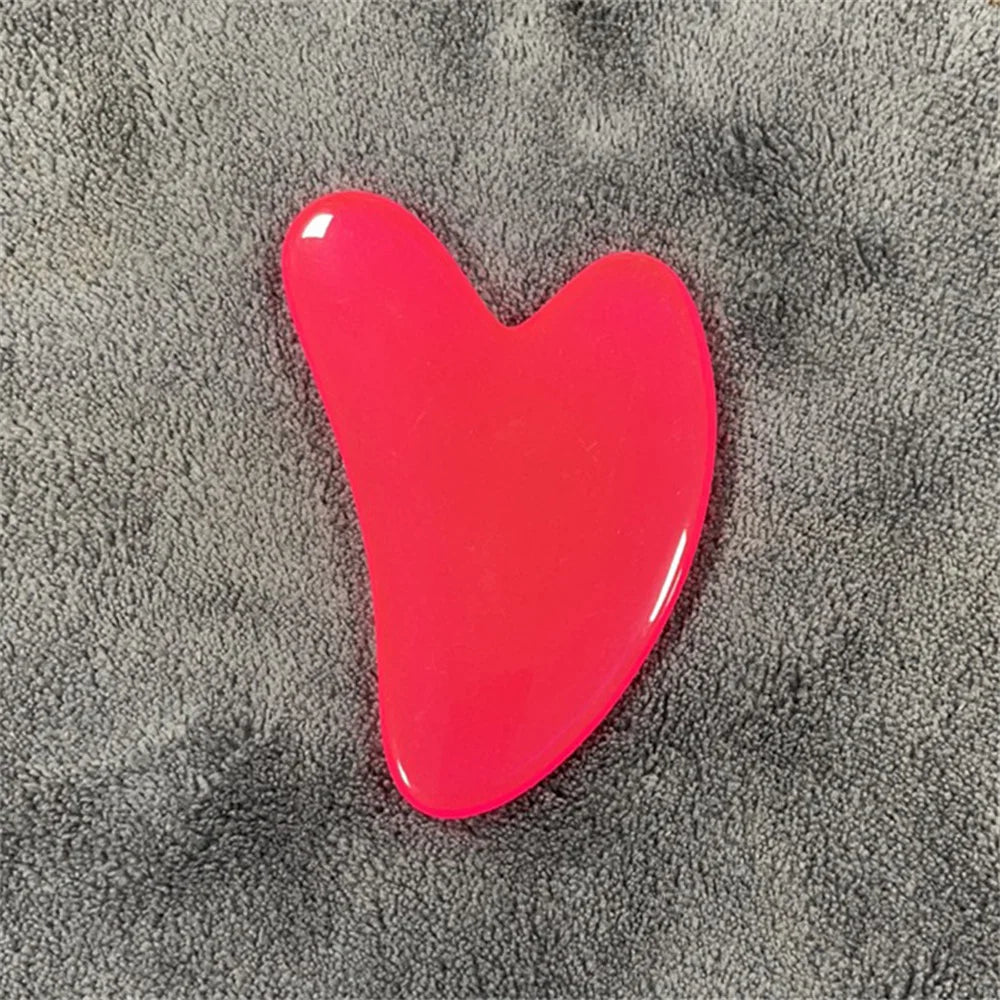 Guasha Massage Stone Body Massage Tool Beeswax Guasha Scraping Facial Scrapping Plate Neck Care SPA Massage Beauty Healty Tool Qme Red