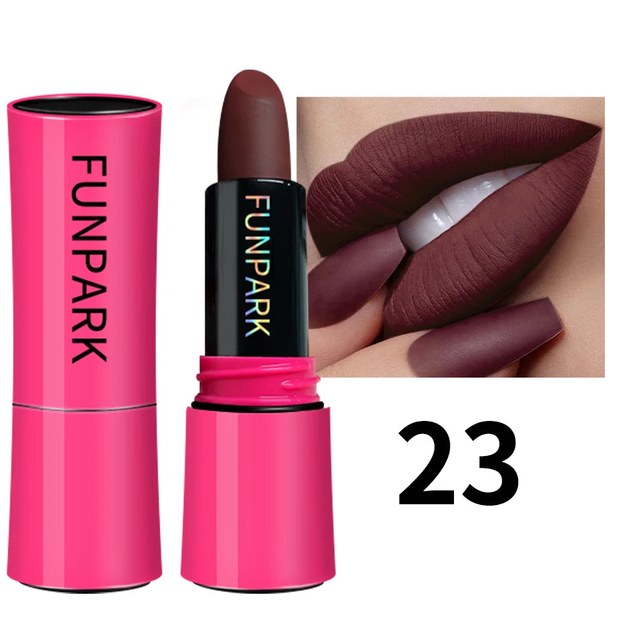25 Colors Lipstick Non Stick Cup Matte Lip Gloss Waterproof Long Sexy