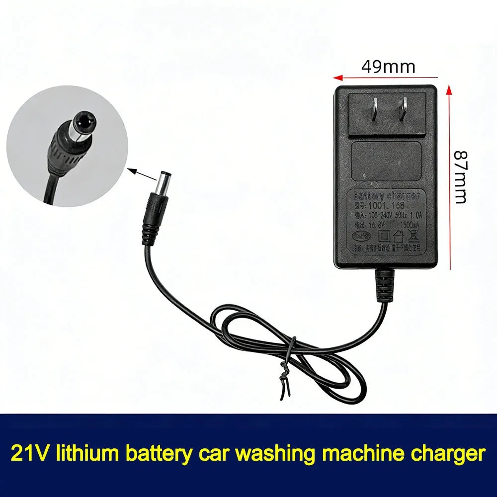 Dual Head Safe Lithium Charger 18V 21V 24V Overload Protection Qme A3