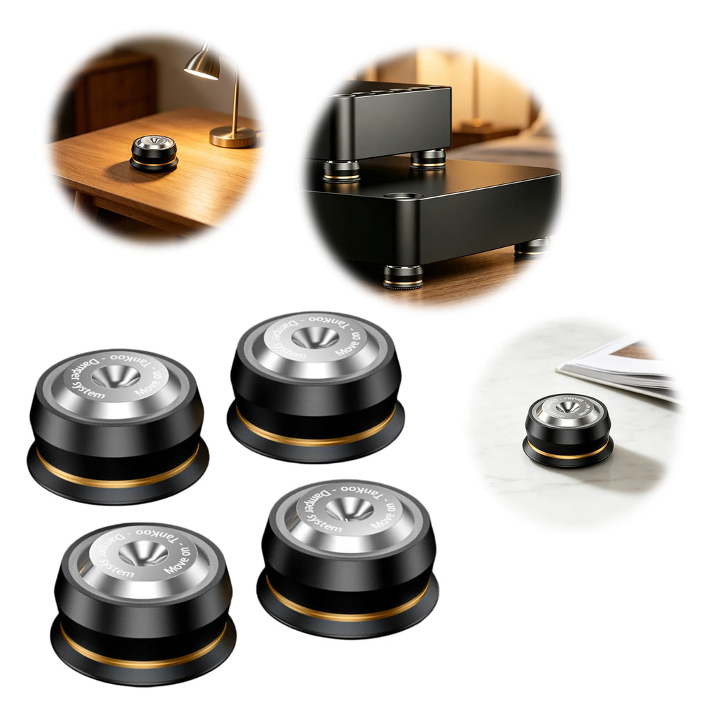 Speaker Isolation Stand Feet Stainless Steel Audio Isolation Feet 63x26mm Universal for Subwoofer CD DVD Amplifier Turntable Qme