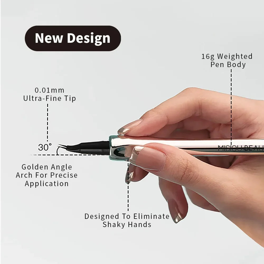 3 Colors 2-Point Wild Eyebrow Pencil Long-Lasting Waterproof Thin Liquid Silkworm Korean Makeup Brow Tattoo Gripping Pen Qme