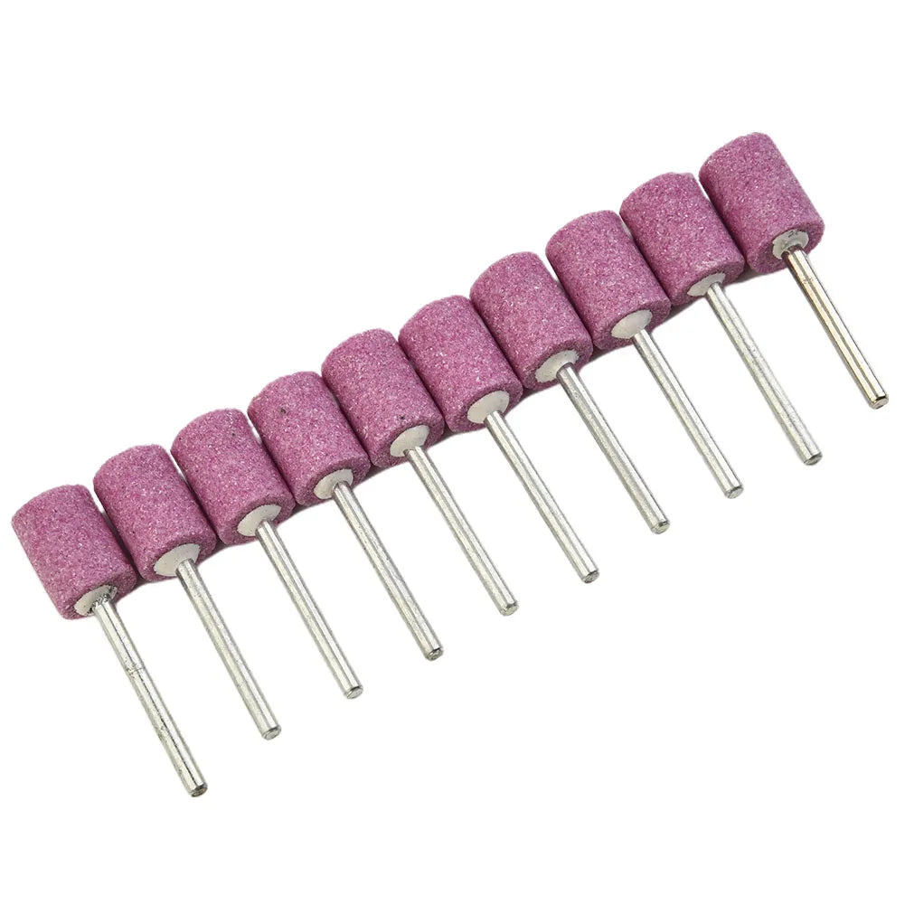 10Pcs Mounted Grinding Stone Head Set 12mm Abrasive Polishing Wheel Bits Shank For Dremel Grinder Drill Power Tool Accessory Qme