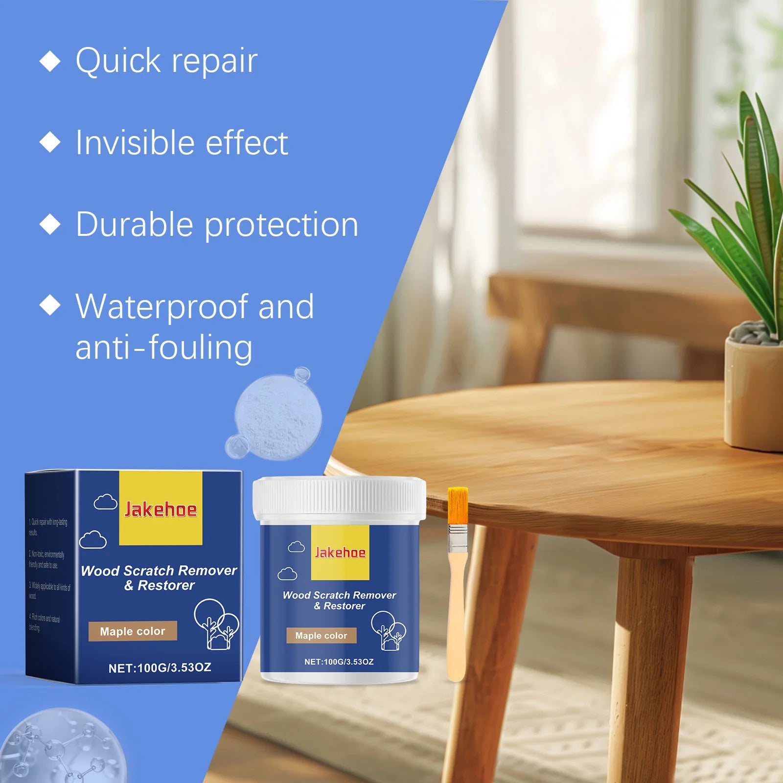 Wooden Furniture Repair Paste Floor Tile Scratches Removal Filler Polishing Furniture Refinishing Damage Furniture Touch Up Kit Qme