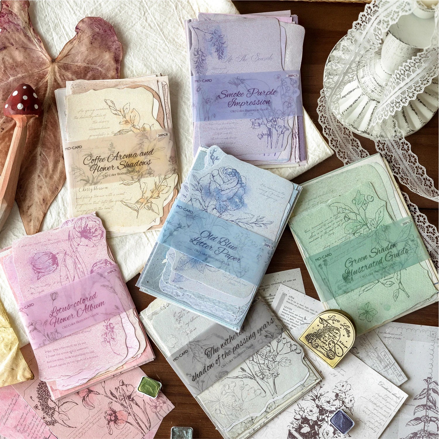 TIANZI 20/120 Pcs Vintage Aesthetic Scrapbooking Paper Diary Album Junk Journal Supplies Handmade Planner Material for Crafting Qme G-120 Pcs
