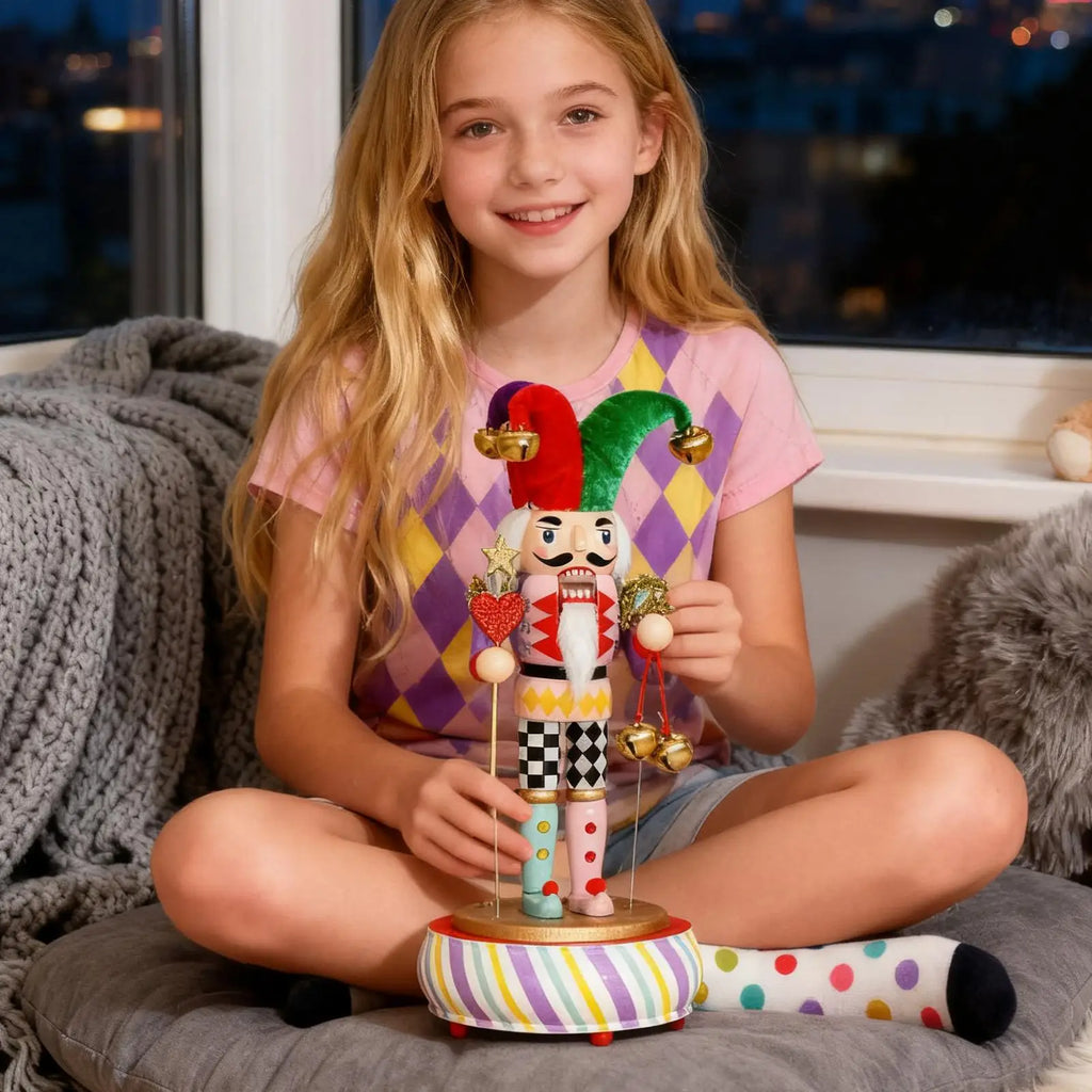 Nutcracker Music Box Christmas Seasonal Decoration Festive Desk Qme