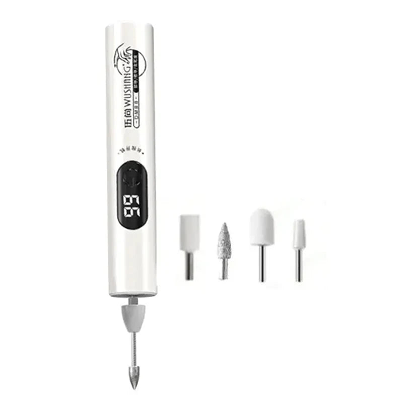 Electric Nail Drill Machine UV Lamp Off Gel Manicure Polisher Bits Qme