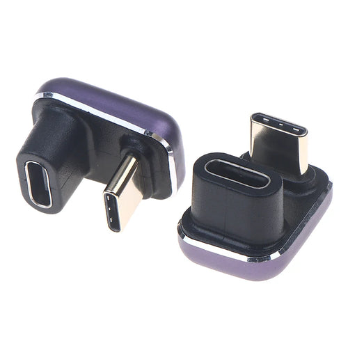 1 240W U Shape USB C Adapter 180 Degree Angled Type-c Extender Qme
