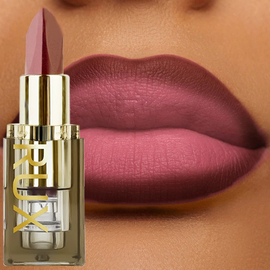 Two-tone Matte Lipstick Pink Waterproof Lip Makeup Easy Use Refill Qme