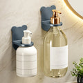1 shower gel storage rack, no need to drill holes, detergent hanging rack, bathroom shampoo and hand sanitizer hanging cabinet, Qme GRAY