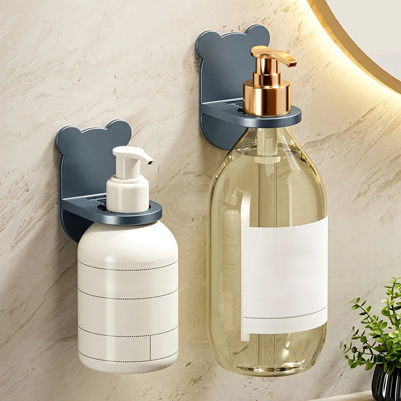 1 shower gel storage rack, no need to drill holes, detergent hanging rack, bathroom shampoo and hand sanitizer hanging cabinet, Qme GRAY