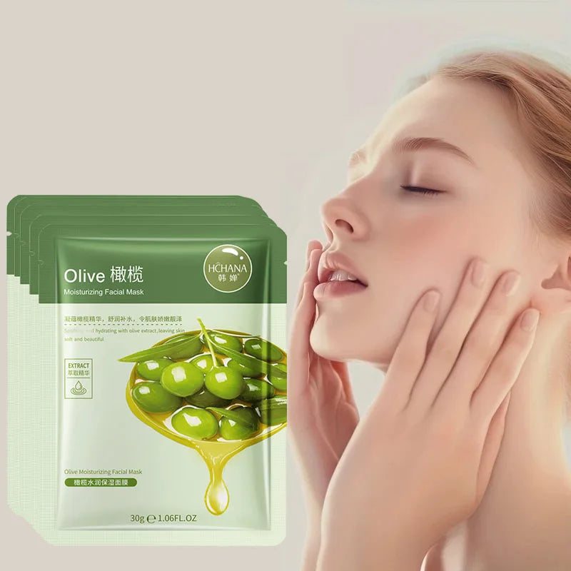 Olive Moisturizing Facial Mask Rich Glycerin Daily Care Suitable All Qme